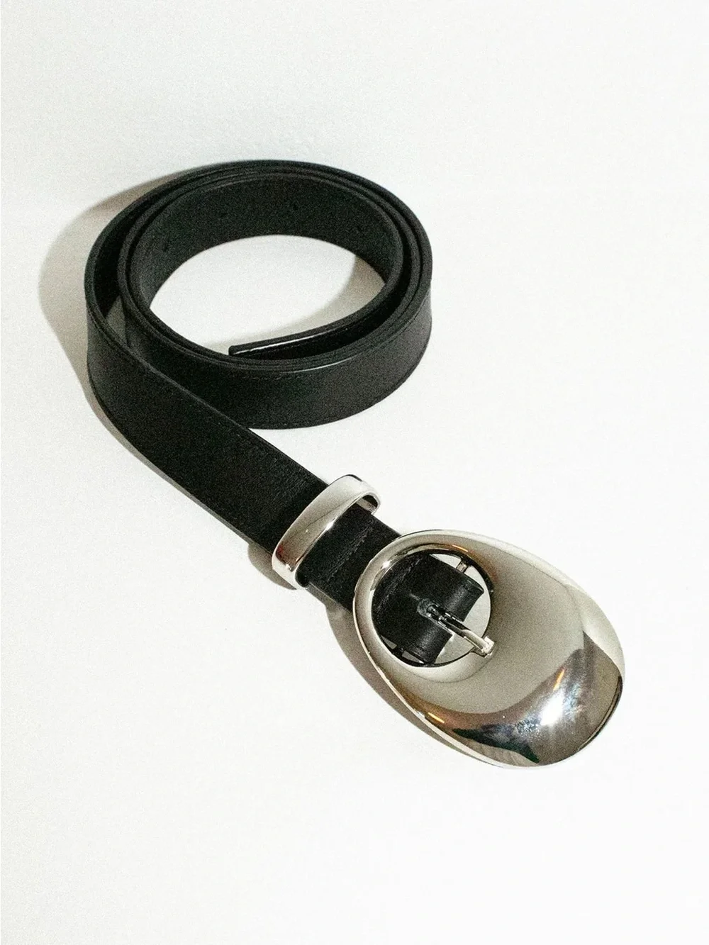 Beaufille Black Porte Leather Belt, Small
